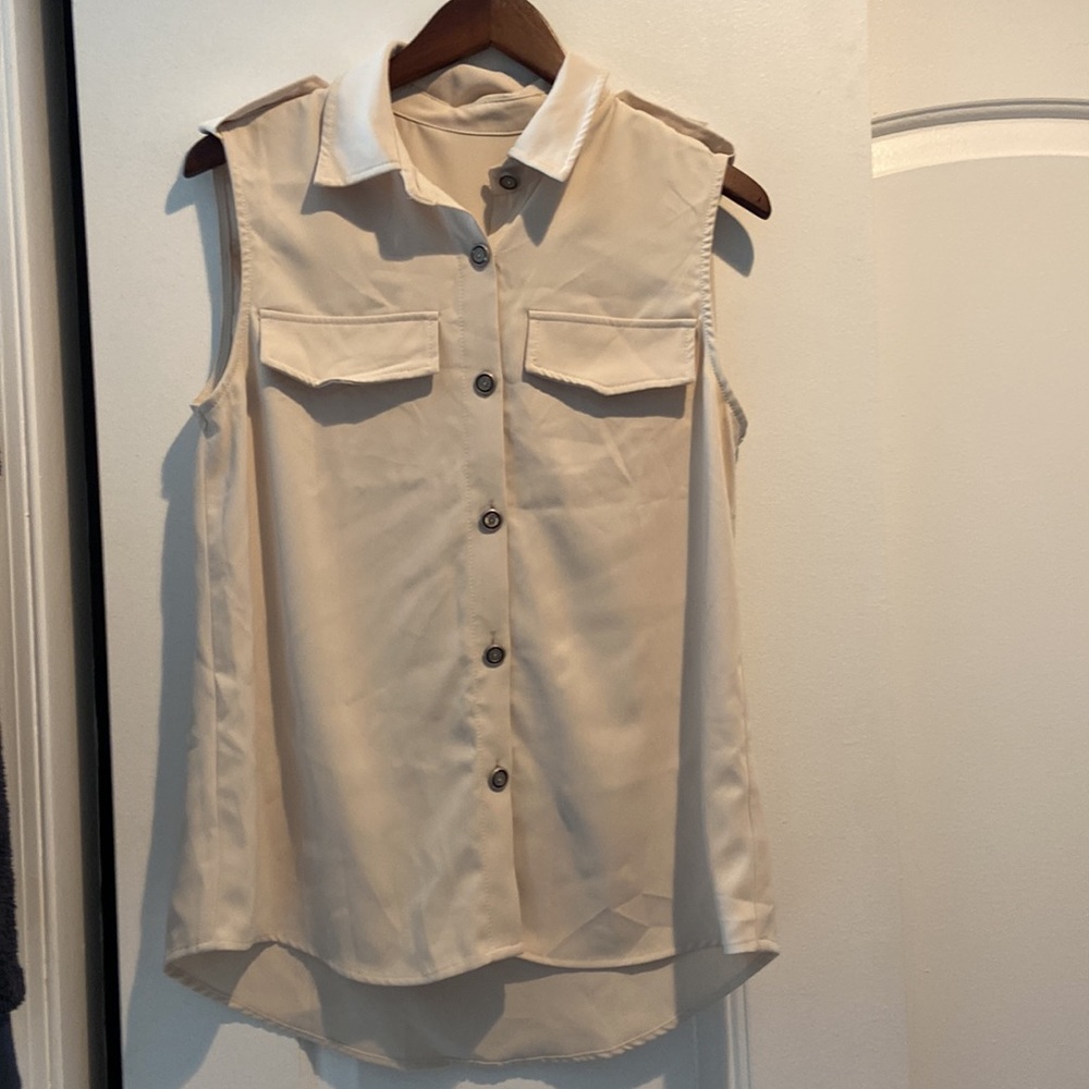 Button down tank top